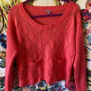 Cable Knit Crop Sweater